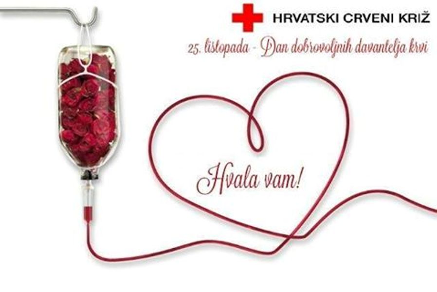 Obilježava se Dan dobrovoljnih darivatelja krvi u Hrvatskoj